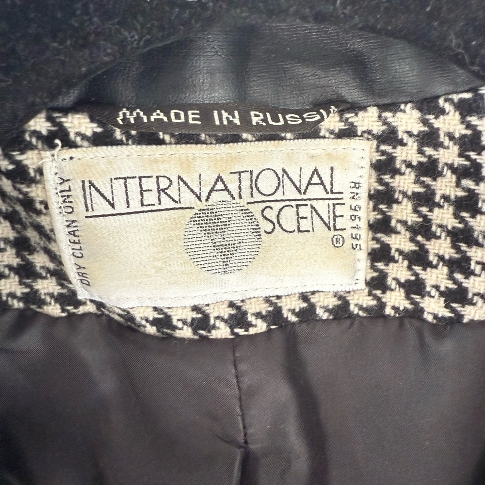Vintage International Scene Houndstooth Jacket - Picture 3 of 3